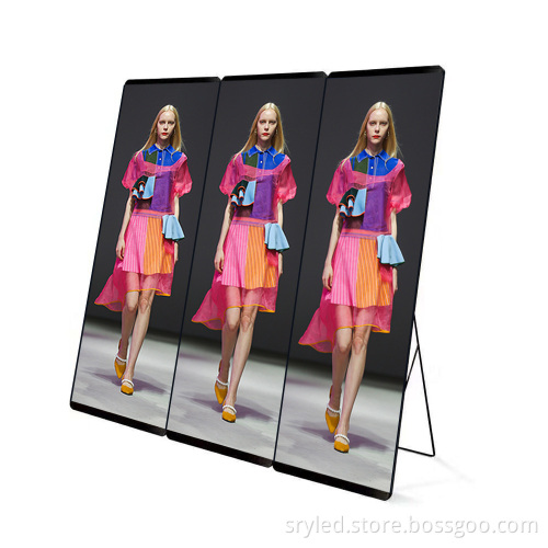 Customizable WiFi USB 4G/5G Super Thin Front Access LED Poster Display - 640x1920mm - P2/P2.5 Pixel Pitch